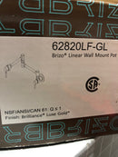 Brizo 62820LF-GL Euro 4 GPM Wall Mounted Single Hole Pot Filler Faucet - Luxe Gold