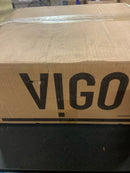 Vigo VG04017 Montauk 15" L x 15" W x 5" H Circular Stone Composite Vessel Bathroom Sink - Matte White