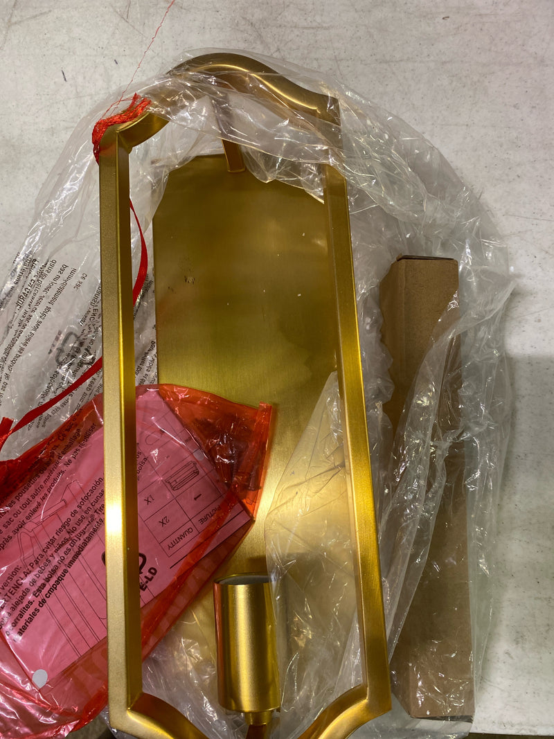 JONATHAN Y JYL9916A Chloe 4.75" 1-Light Modern Bohemian Iron LED Sconce Contemporary Coastal Entryway Lobby Kitchen Bathroom Bedroom Living Room Hallway, Brass Gold