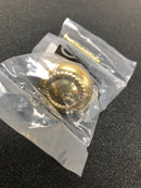 Alno A812-14-PB/NL Rope 1-1/4 Inch Mushroom Cabinet Knob - Unlacquered Brass