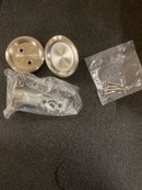 Kwikset 334 Round Hall/Closet Pocket Door Lock in Satin Chrome