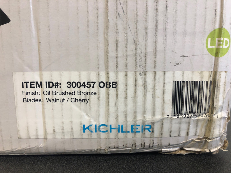 Kichler Leeds 52" Ceiling Fan with Blades, LED Light and Wall Control