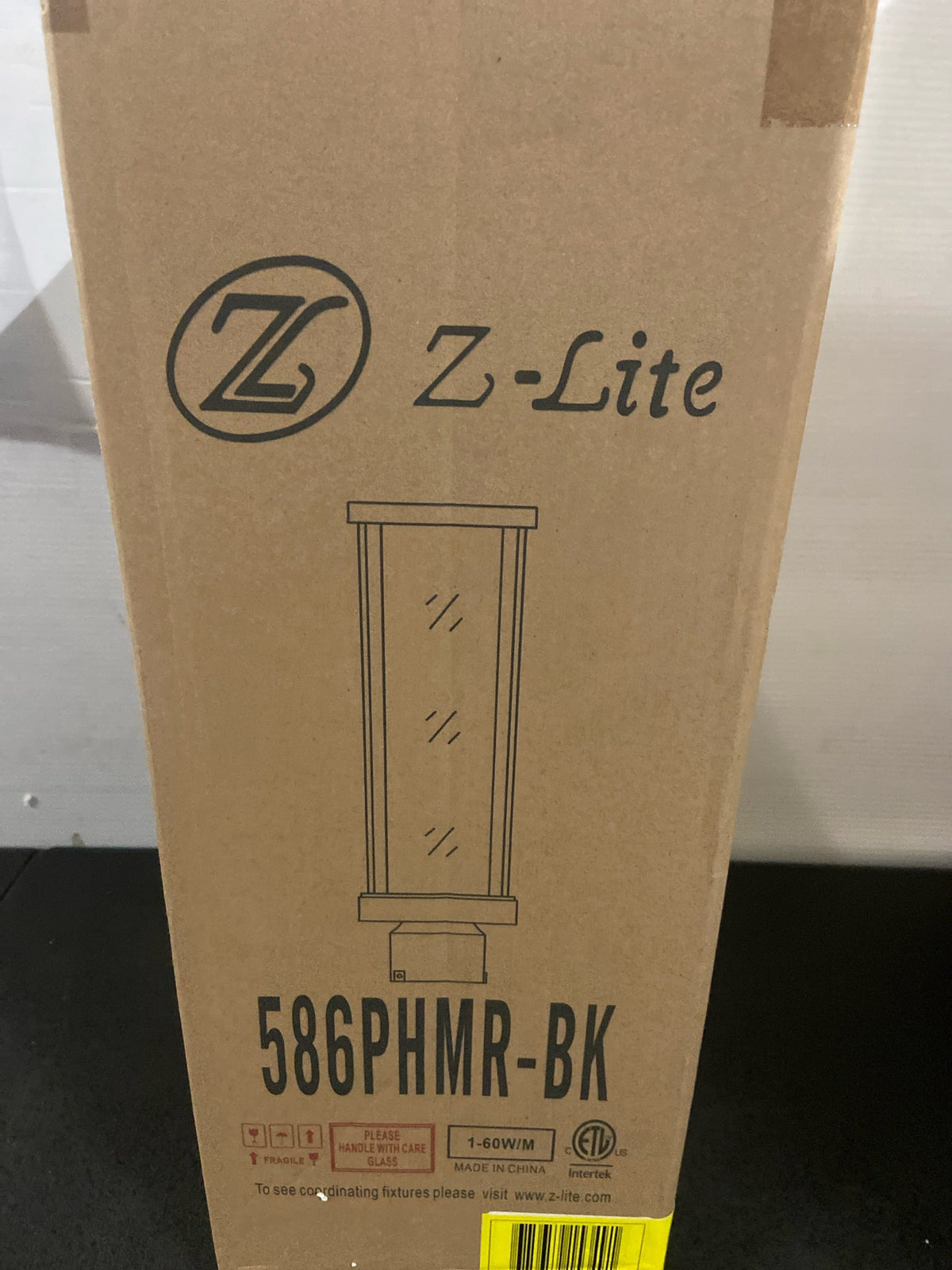Z-Lite 586PHMR-BK Glenwood 15" Tall Outdoor Single Head Post Light - Black