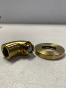 Kohler K-22172-2MB Purist Stillness Wall Supply Elbow with Check Valve - Vibrant Brushed Moderne Brass