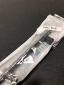 Alno A2901-4-MB Vita Bella 4" Center to Center Modern Industrial Knurled Bar Cabinet Handle / Drawer Pull with Eye Posts - Made in Italy - Matte Black