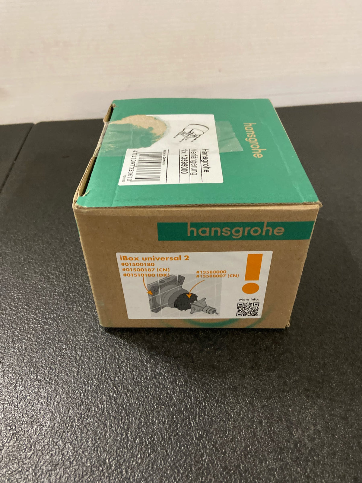 hansgrohe 13595000 1-Inch iBox Universal Plus Extension Set, Chrome,Black