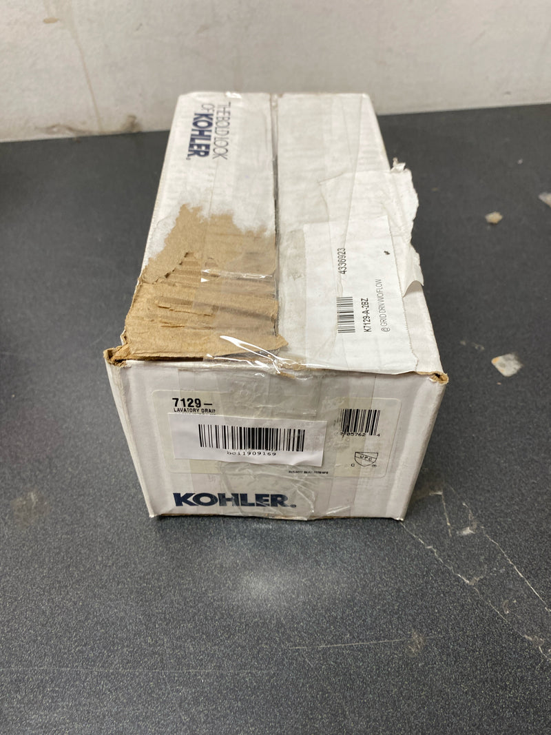 Kohler K-7129-A-2BZ Lavatory Grid Drain With Overflow - Oil Rubbed Bronze (2BZ)