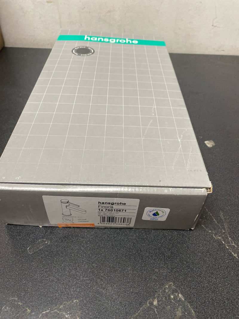 Hansgrohe 76010671 Finoris 1.2 GPM Single Hole Bathroom Faucet with Pop-Up Drain Assembly - Matte Black