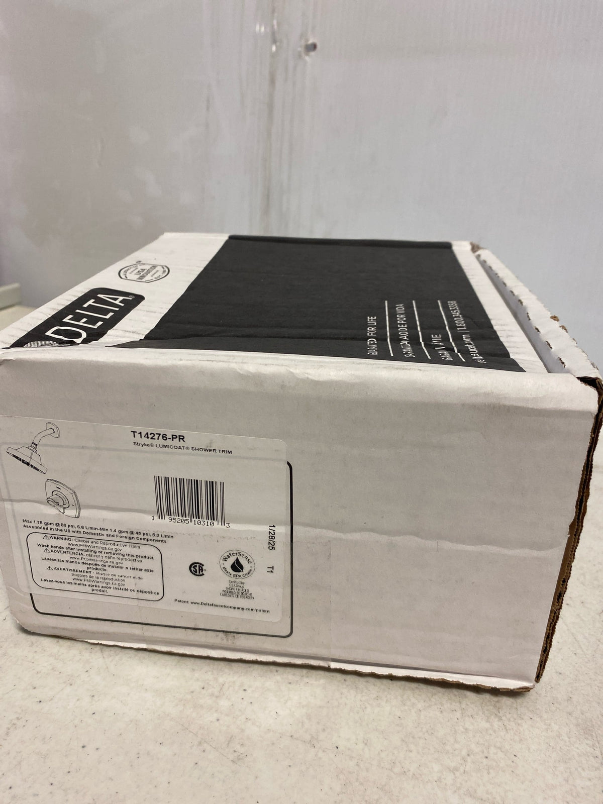 Delta T14276-PR Stryke Monitor 14 Series Single Function Pressure Balanced Shower Only - Less Rough-In Valve - Lumicoat Chrome