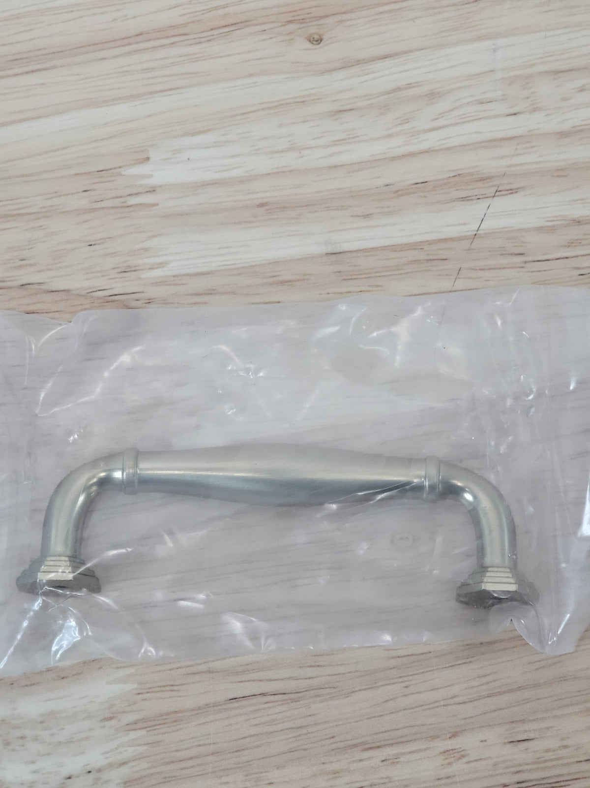 Emtek 86471US4 Blythe 3-1/2 Inch Center to Center Handle Cabinet Pull - Satin Brass