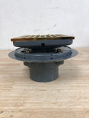 Kohler K-9136-2MB Clearflo Square Design Tile-In Shower Drain - Vibrant Brushed Moderne Brass