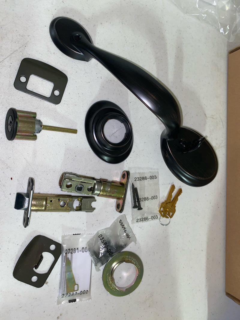 Kwikset Dakota Single Cylinder Handleset from the Kwikset Series Featuring SmartKey, Exterior Only