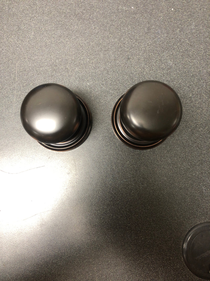 Emtek 8050PUS10B Providence Non-Turning Two-Sided Dummy Door Knob Set with Regular Rose from the Brass Classic Collection - Oil Rubbed Bronze