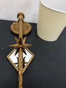 Visual Comfort S 2320GI-NP Etoile 17" Tail Sconce with Natural Paper Shade by Ian K. Fowler - Gilded Iron