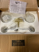 Elegant Lighting LD7032W19BRB Hanson 2 Light 19" Wide Vanity Light - Black / Brass / Frosted