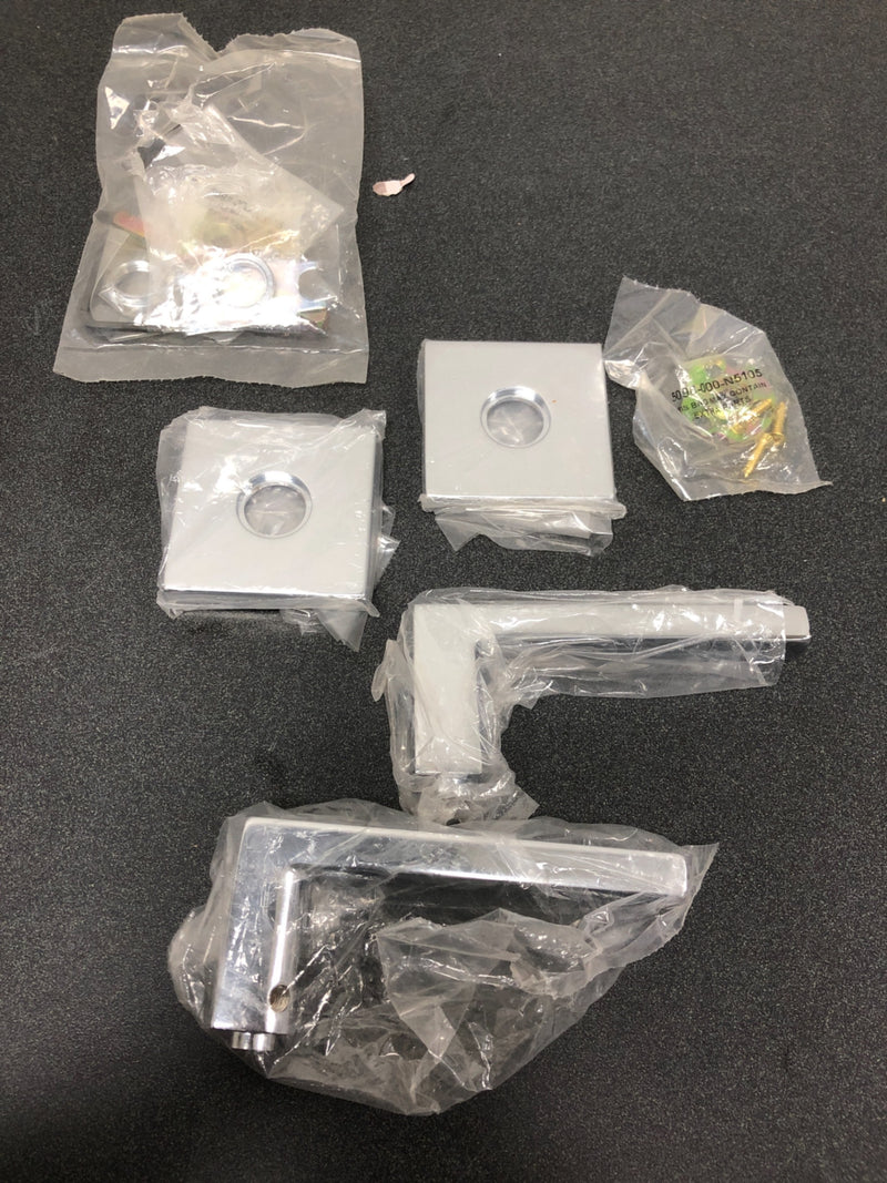 Baldwin L023260FD L023 Non-Turning Two-Sided Dummy Door Lever Set with R017 Rose from the Estate Collection - Polished Chrome