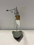 Umbra Orchid Jewelry Hanging Tree Stand - Multi-Functional Necklace Metal Holder Display Organizer Rack With a Ring Dish Tray - Great For Organization - Can Be Used As Decor, Dining Room Centerpiece