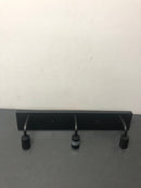 Hampton bay 51888 Northvale 24 in. 3-Light Matte Black Industrial Bathroom Vanity Light