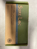 Sure-Loc ZH102-SQ SB Zurich Privacy Door Knob Set with Square Rose - Satin Brass