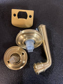 Baldwin PSFEDTRR044 Federal Passage Leverset with Traditional Round Rose - Satin Brass