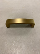 Emtek 86325US4 Bauhaus 4 Inch Center to Center Handle Cabinet Pull - Satin Brass