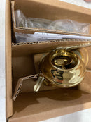 Baldwin SCTRD003S Traditional Round SmartKey Single Cylinder Keyed Entry Deadbolt - Polished Brass