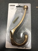 Liberty Hardware B34865C-CZ-U Pilltop 5-5/8" Long Double Pronged Utility Hook - Champagne Bronze