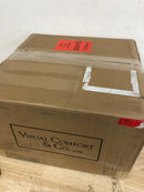 Visual Comfort KW 4142AB/ALB Covet 14" Wide LED Semi-Flush Ceiling Fixture - Antique-Burnished Brass / Alabaster