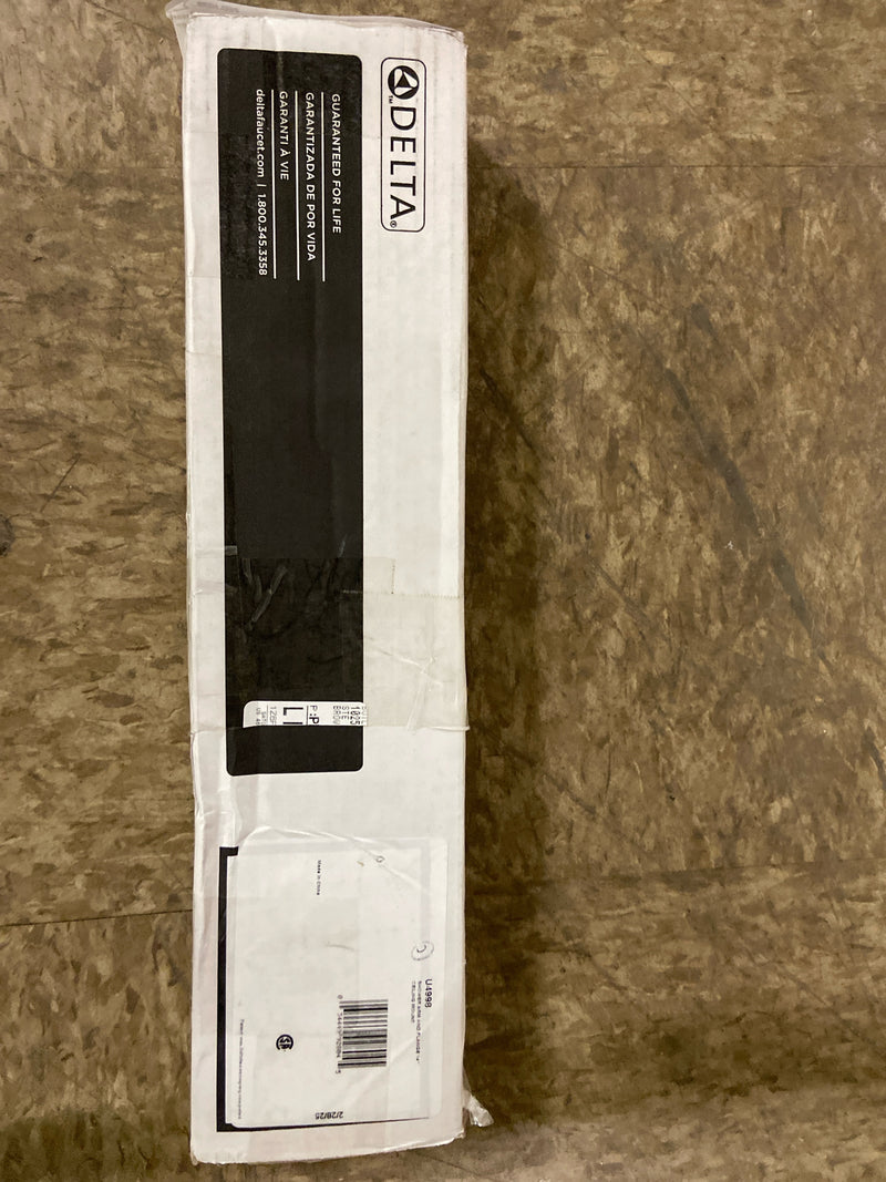 Delta Faucet 14-inch Ceiling Mount Shower Arm and Flange, Chrome Straight Shower Arm, Chrome U4998