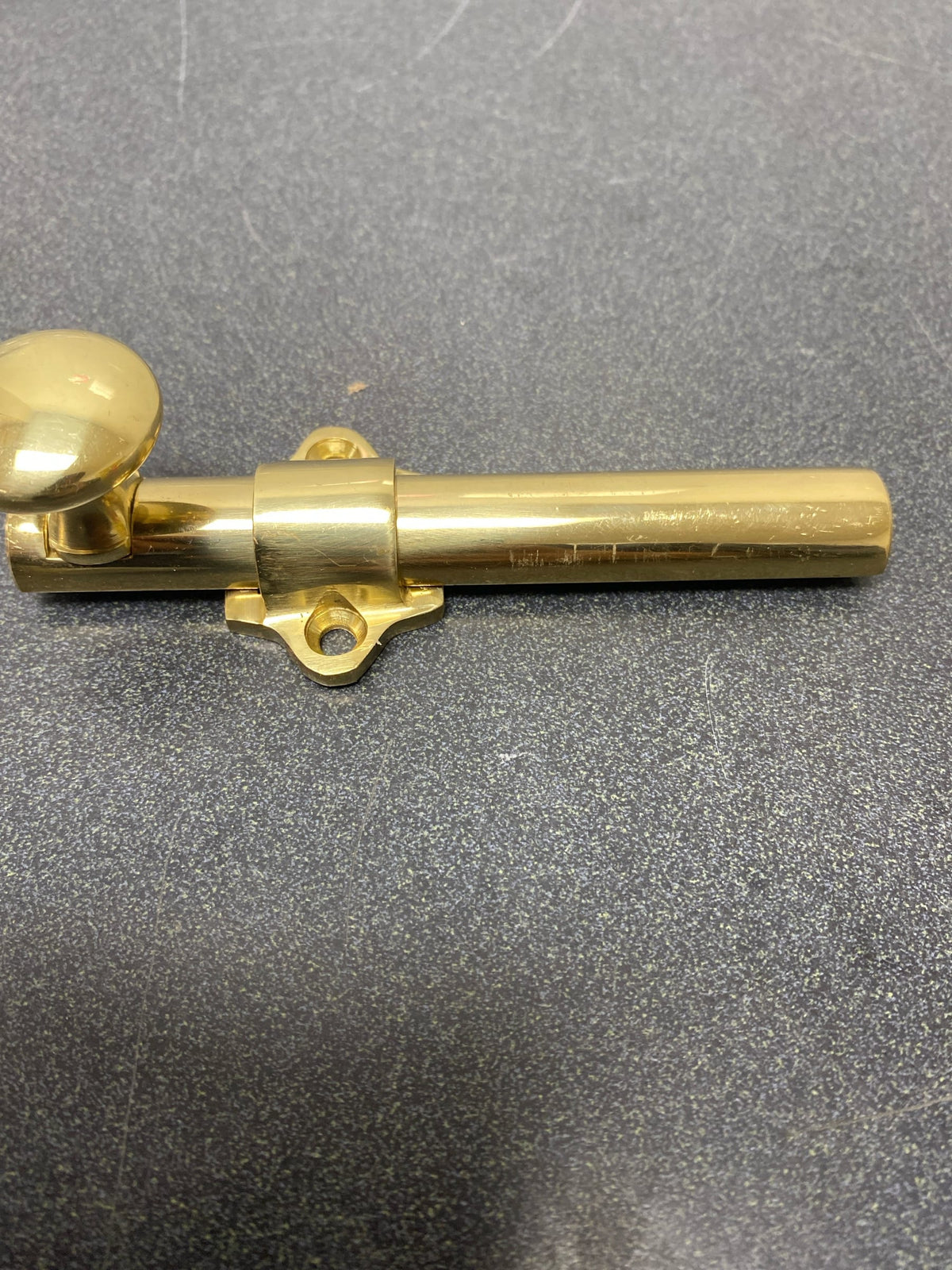 Deltana DDB425U3 4" Heavy Duty Dutch Door Bolt - Polished Brass