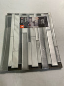 Smart tiles SM1060-4 Milano Carrera Gray 11.55 in. x 9.64 in. Vinyl Peel and Stick Tile (2.8 sq. ft./ 4-pack)