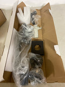 Baldwin SC.LAJXSQU.R.CRR.SMT La Jolla SmartKey Single Cylinder Keyed Entry Handleset with Square Lever and Contemporary Round Interior Trim from The Reserve Collection - Venetian Bronze