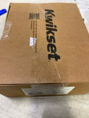 Kwikset 740HFLSQT-514S Halifax Single Cylinder Keyed Entry Door Lever Set with Square Rose and SmartKey - Matte Black
