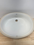 American Standard 497221.02 Ovalyn 19" Undermount Porcelain Bathroom Sink - White