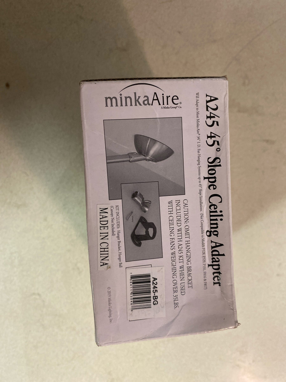 MinkaAire A245-BG Sloped Ceiling Adapter - Bahama Beige