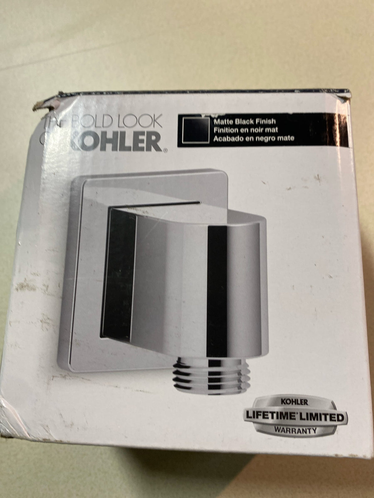 Kohler K-98350-BL Awaken Wall Supply Elbow - Matte Black