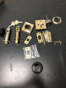 Baldwin SCCSD044 Contemporary Square Single Cylinder Keyed Entry Deadbolt - Satin Brass