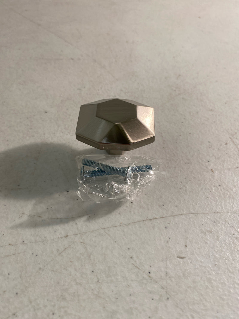 Amerock BP36641G10 St. Vincent 1-5/8 in. (41mm) Length Satin Nickel Modern Geometric Cabinet Knob