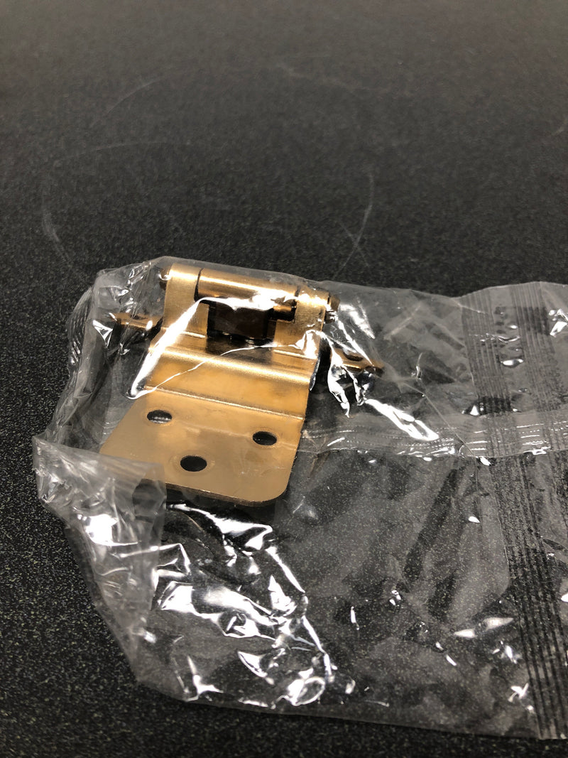 Amerock BPR3428CZ Functional Hardware 3/8 Inch Inset Surface Mount Cabinet Door Hinge with 105 Degree Opening Angle and Self Close Function - Pair - Champagne Bronze