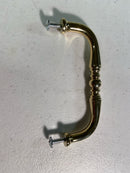 Baldwin 4964003BIN Colonial 4 Inch Center to Center Handle Cabinet Pull from the Estate Collection - Polished Brass