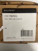 Baldwin 5161190PASS 5161.Pass 5161 Passage Door Lever Set with 5046 Rose from The Estate Collection