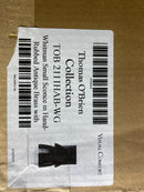 Visual Comfort TOB 2111HAB-WG Whitman 9" Double Shaded Sconce by Thomas O'Brien - Hand-Rubbed Antique Brass / White Shade