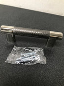 Amerock BP36557PNGM Bronx 3 and 3-3/4 Inch Dual Center to Center Bar Cabinet Pull - Polished Nickel / Gunmetal