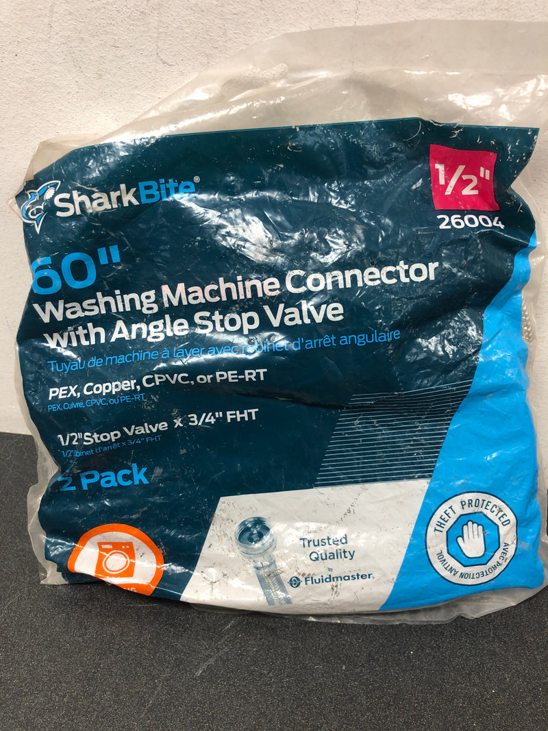 Sharkbite 26004 1/2 in. Push-to-Connect x 3/4 in. FHT Brass Washing Machine Installation Kit