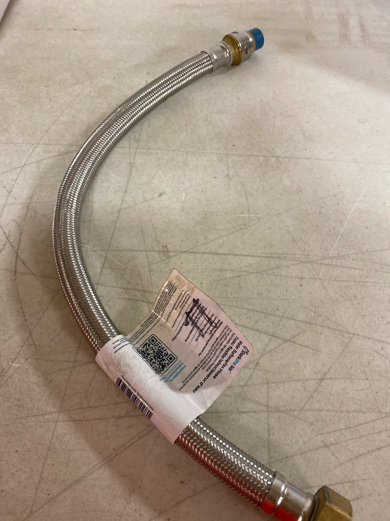 Sharkbite UR3086FX24 Max 3/4 in. Push-to-Connect x 1 in. Fip x 24 in. Braided Stainless Steel Water Softener Connector