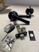 Kwikset 730KAL-514 Katella Privacy Door Lever Set with Round Rose - Matte Black
