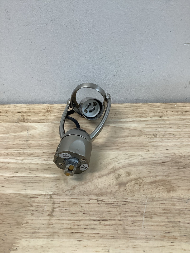 Progress lighting P6115-09WB Alpha Trak 1-Light Brushed Nickel Track Lighting Head