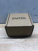 Emtek 5052HLOUS14LH Helios Left Handed Non-Turning Two-Sided Dummy Door Lever Set with Modern Rectangular Rose - Polished Nickel