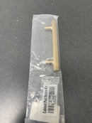 Emtek 86460US4 Mod Hex 4 Inch Center to Center Bar Cabinet Pull from the Urban Modern Collection - Satin Brass