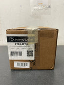 Infinity Drain LTD5-2P SS 5" x 5" LTD 5 Center Drain Kit with PVC Drain Body, 2" Outlet - Satin Stainless